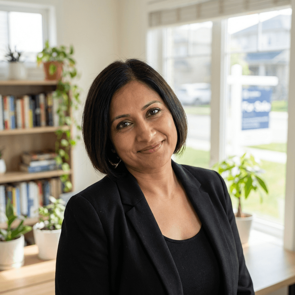 Priya Patel holding her guinea pig in a bright room